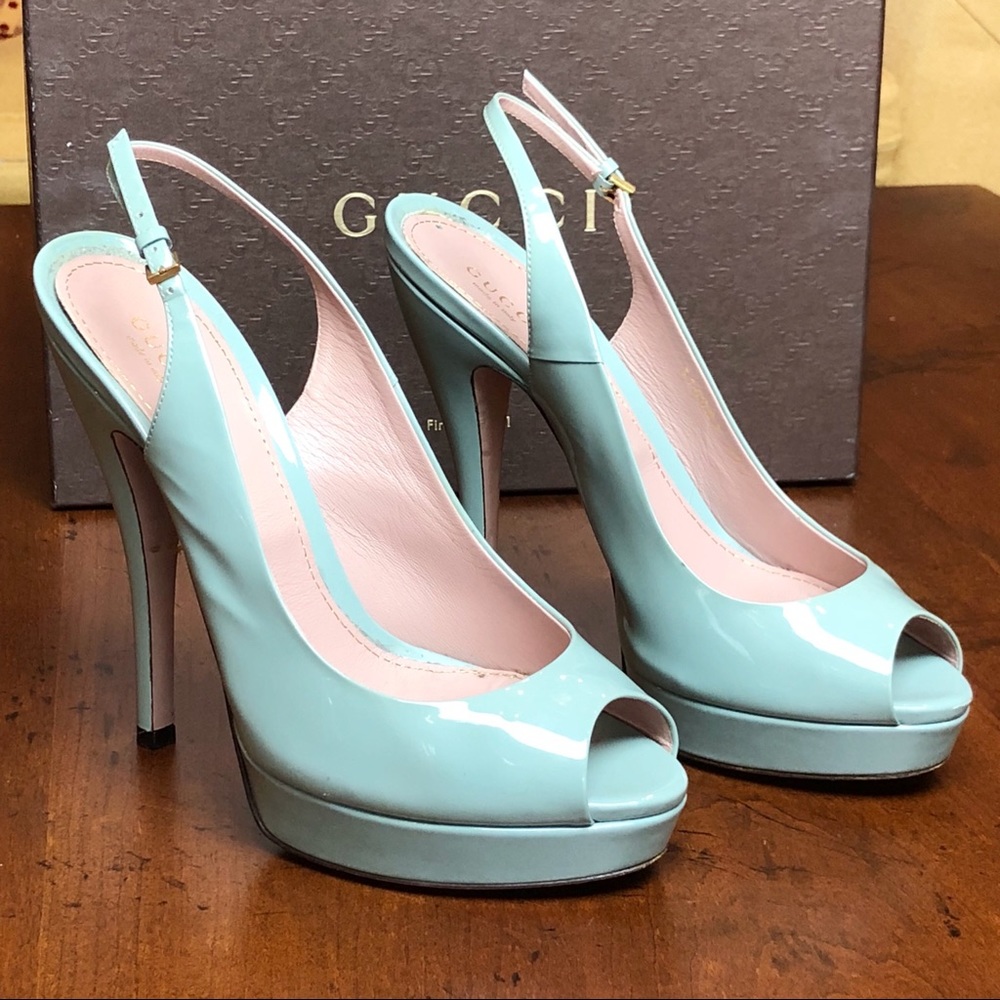 GUCCI | Sling back platform heels 39